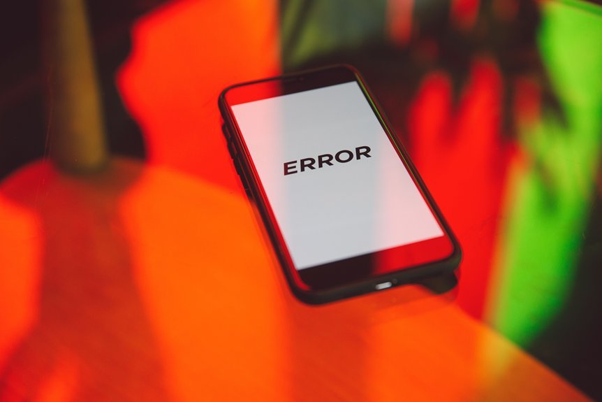 phone number referenced during unexpected errors